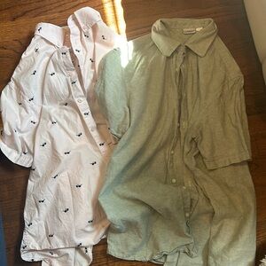 Two beach button downs